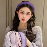 Romantic Hairbands Wedding Hair Accessories Bridal Headbands Purple Jewelry