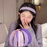 Romantic Hairbands Wedding Hair Accessories Bridal Headbands Purple Jewelry