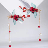 Red Fruit Hair Clip Baby Girl Hair Clips Hairpin Traditional Headdress