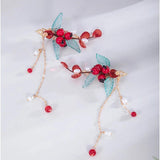 Red Fruit Hair Clip Baby Girl Hair Clips Hairpin Traditional Headdress