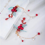 Red Fruit Hair Clip Baby Girl Hair Clips Hairpin Traditional Headdress