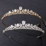 Pearl Tiara Headbands Rhinestone Crystal Crown Wedding Head Jewelry