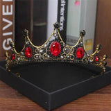 Pearl Tiara Headbands Rhinestone Crystal Crown Wedding Head Jewelry