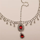 Crystal Water Drop Bridal Head Chain Rhinestone Forehead Jewelry