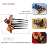 Bowknot Hair Combs High Acetate Rhinestone Hair Comb Clip Girls