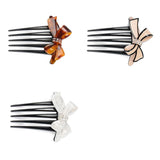 Bowknot Hair Combs High Acetate Rhinestone Hair Comb Clip Girls