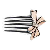 Bowknot Hair Combs High Acetate Rhinestone Hair Comb Clip Girls