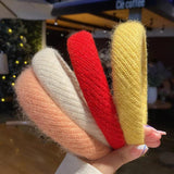 Plush Headband Women Autumn Winter Hairwear Temperament Headpiece F587