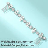 Crystal Bridal Headband Zircon Hair Comb Clip