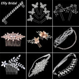 Crystal Bridal Headband Zircon Hair Comb Clip