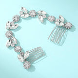 Crystal Bridal Headband Zircon Hair Comb Clip