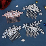 Crystal Bridal Headband Zircon Hair Comb Clip