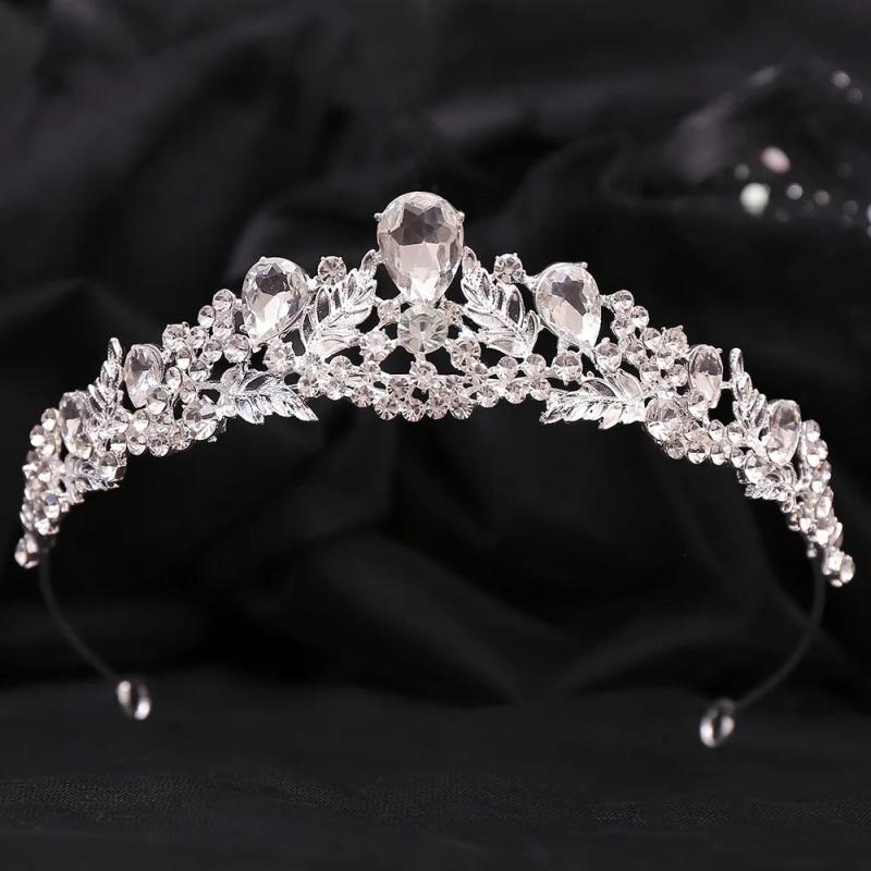 Crystal Tiara Crown Women Girls Bridal Rhinestone Wedding Hair Accessories