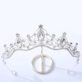 Vintage Bridal Crown Crystal Tiara Women Wedding Hair Accessories