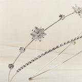 Efily Two Layers Rhinestone Bride Headband Wedding Hair Accessories