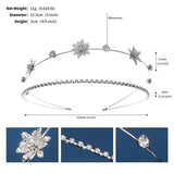 Efily Two Layers Rhinestone Bride Headband Wedding Hair Accessories