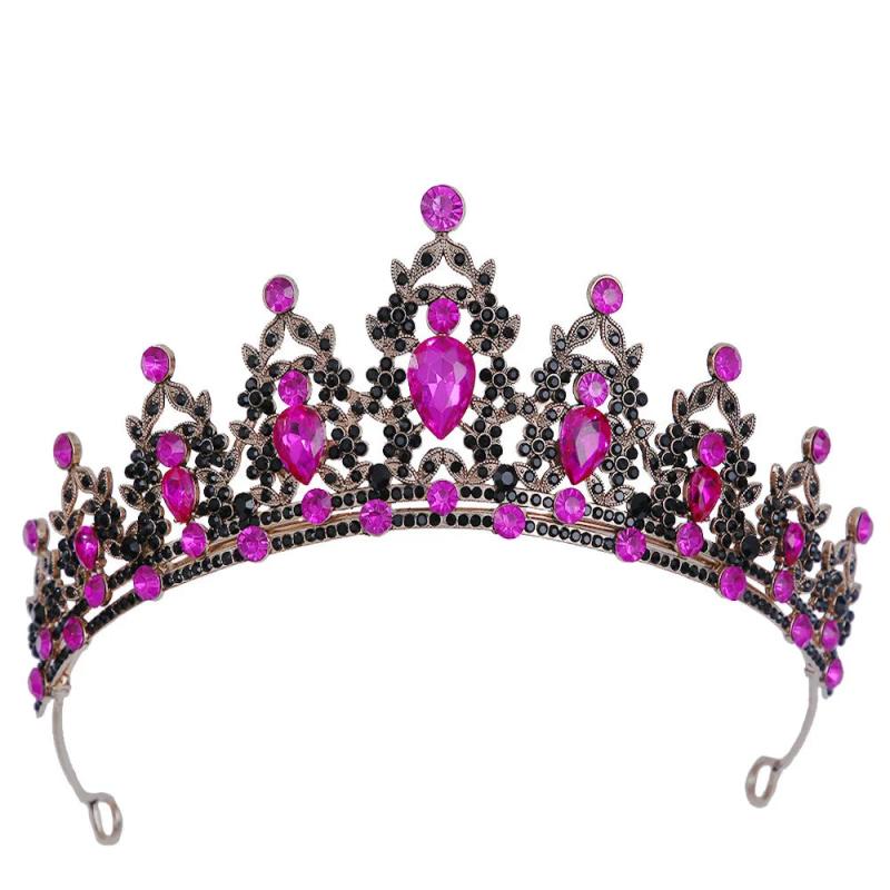 Baroque Vintage Crystal Tiara Wedding Crown Hair Dress