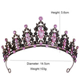 Baroque Vintage Crystal Tiara Wedding Crown Hair Dress