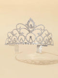 Crystal Tiara Crown Headband Girls Bridal Prom Wedding Party Hair Jewelry