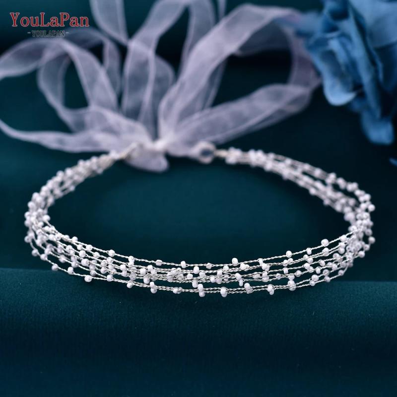 Beads Woman Headpiece Bride Headband Wedding Hair Accessories Jewelry
