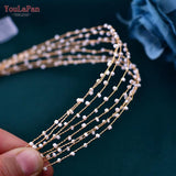 Beads Woman Headpiece Bride Headband Wedding Hair Accessories Jewelry
