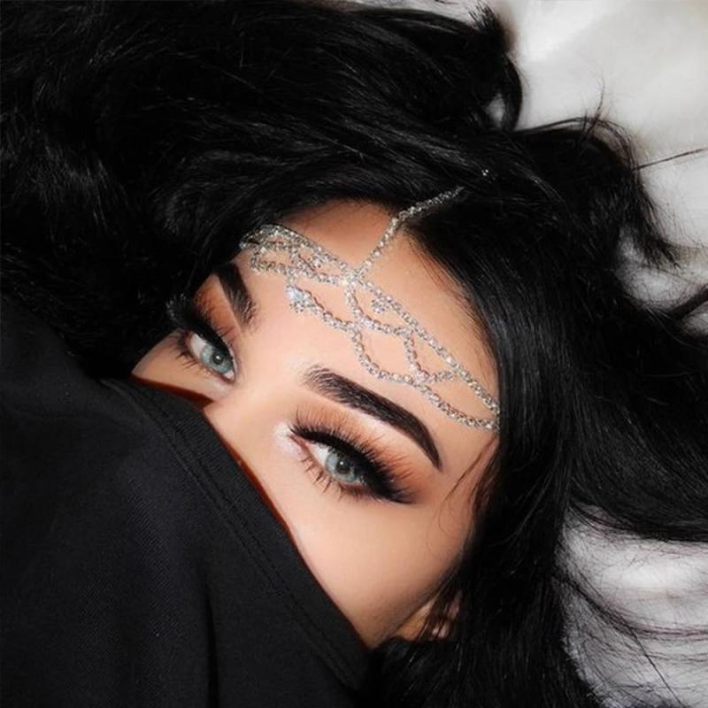 Stonefans Rhinestone Bridal Head Chain Headdress
