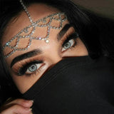 Stonefans Rhinestone Bridal Head Chain Headdress