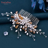 Bridal Hair Comb Pearl Crystal Wedding Headdress Hairpin