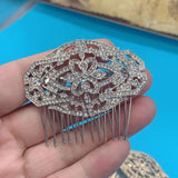 Zlxgirl Flower Hairpins Tiara Bridal Head bijoux