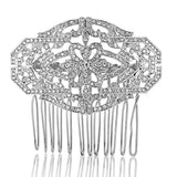Zlxgirl Flower Hairpins Tiara Bridal Head bijoux