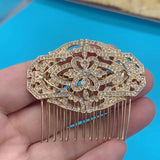 Zlxgirl Flower Hairpins Tiara Bridal Head bijoux
