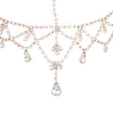 Stonefans Bohemia Water Drop Head Chain Rhinestone Bridal Forehead Chain