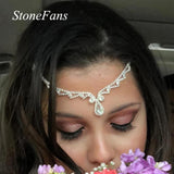 Stonefans Bohomian Bridal Hair Chain Rhinestone Headpiece for Women