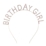Birthday Party Rhinestone Letter Hairband