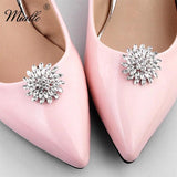 Flowers Wedding Shoe Buckle Austrian Crystal Shoe Clips Bridal Jewelry