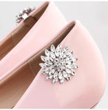 Flowers Wedding Shoe Buckle Austrian Crystal Shoe Clips Bridal Jewelry