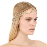 Stonefans Boho Hair Chains Layers Wavy Forehead Headpiece Hair Accessories