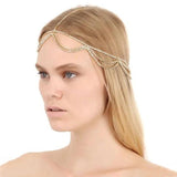Stonefans Boho Hair Chains Layers Wavy Forehead Headpiece Hair Accessories