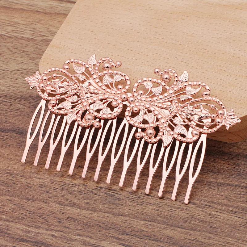 5 Vintage 14 Teeth Hair Combs for Wedding Hairwear