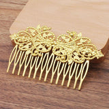 5 Vintage 14 Teeth Hair Combs for Wedding Hairwear