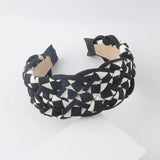 Wide-Brimmed Fabric Twist Headband for Ladies