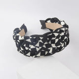 Wide-Brimmed Fabric Twist Headband for Ladies