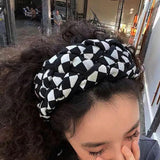 Wide-Brimmed Fabric Twist Headband for Ladies
