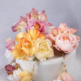 Vintage Silk Flower Hairpin Tassel Head Flower Clip