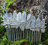 Crystal Hairpin Quartz Hairbrush Wiccan Accessories