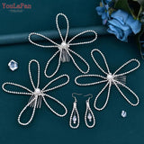 Bridal Hair Comb Rhinestone Pearl Side Hair Clip for Brides