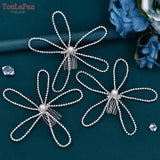 Bridal Hair Comb Rhinestone Pearl Side Hair Clip for Brides