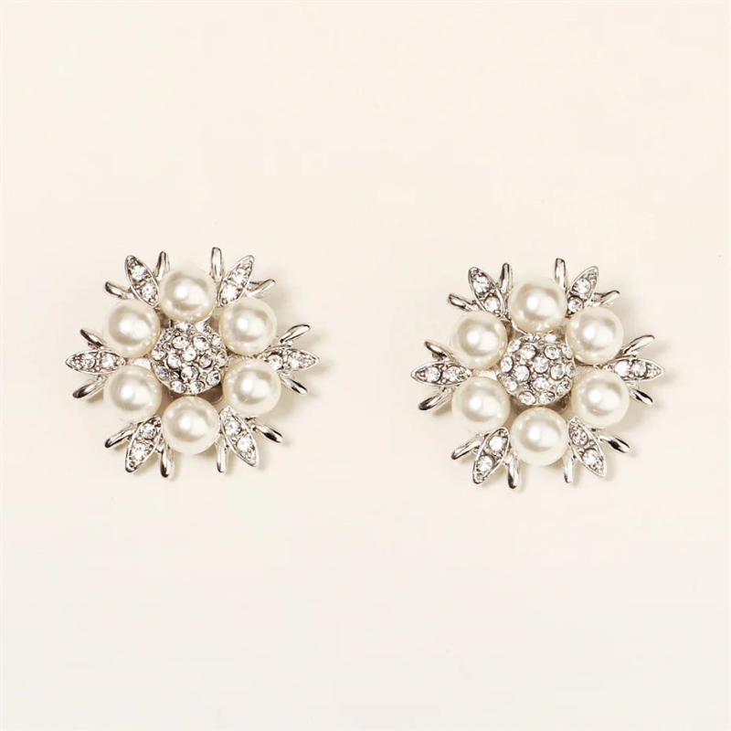 Rhinestone Pearl Bridal Shoe Clips Wedding High Heels Decorations Charm Buckle