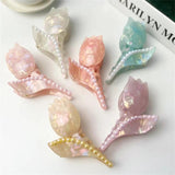 Acetate Acrylic Tulip Shape Hairpin Female Temperament Hair Accessories