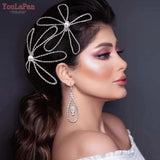 Bridal Flower Pearl Hair Clip Crystal Headdress